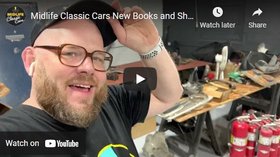 Midlife Classic Cars New Books and Shop Update April 8th 22