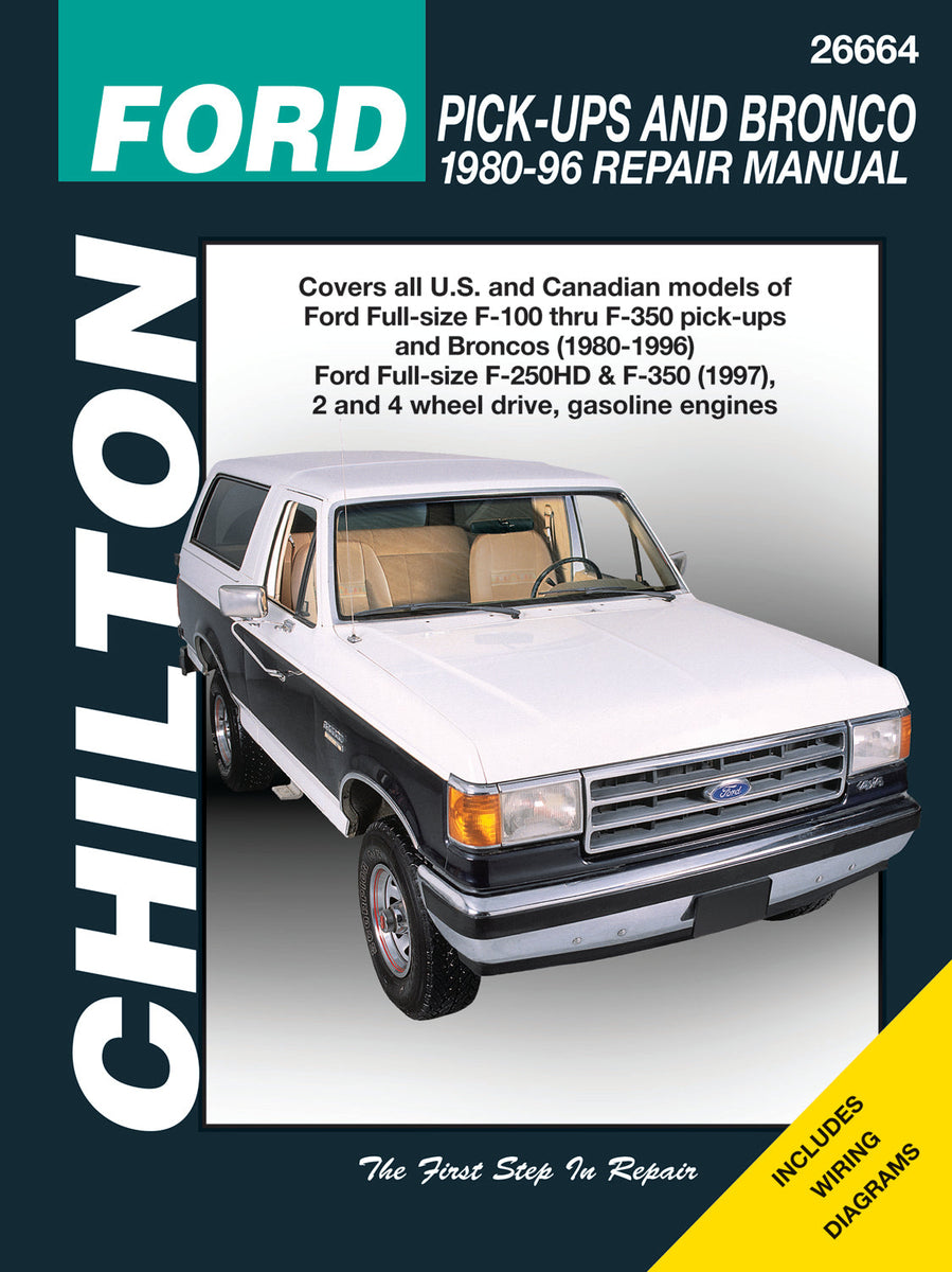 Ford F100, F150, F250, F350 PickUps & Bronco FullSize 1980-96