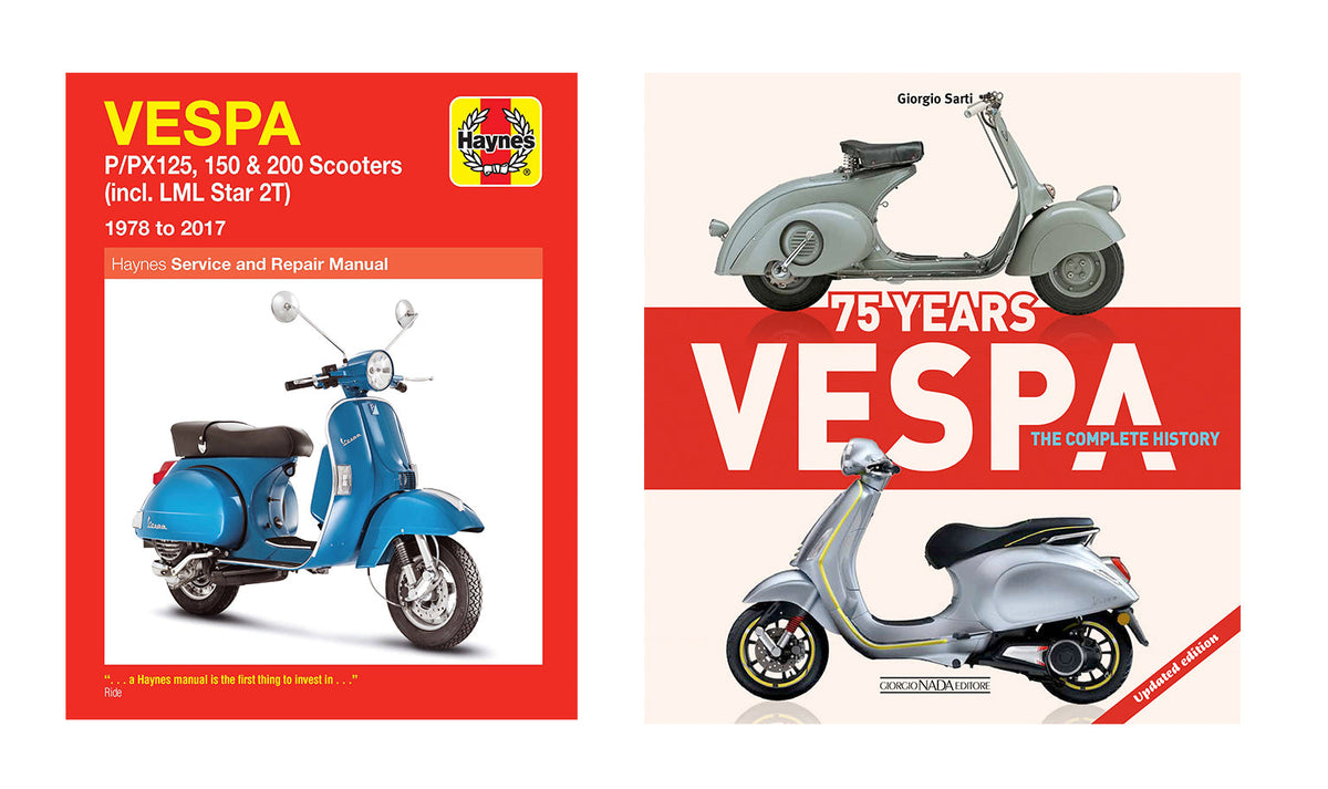 Vespa Scooters Book Set (P/PX125, 150, 200 & 75 Years