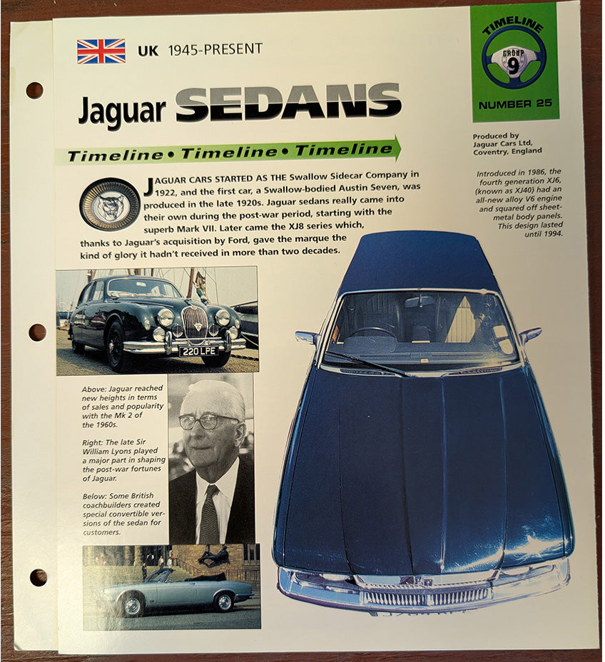 【カタログ】JAGUAR Jaguar Dream Machines Spec Sheet Collection – MidlifeClassicCars.com