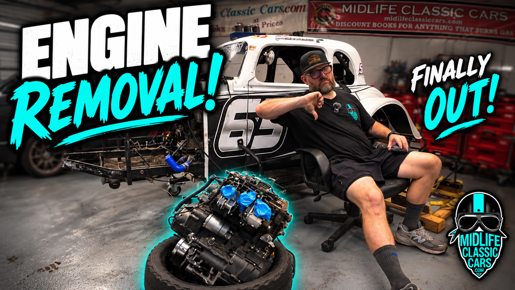 Legend Car Engine Removal: Tearing Down My Wrecked #63 for the Frame Shop