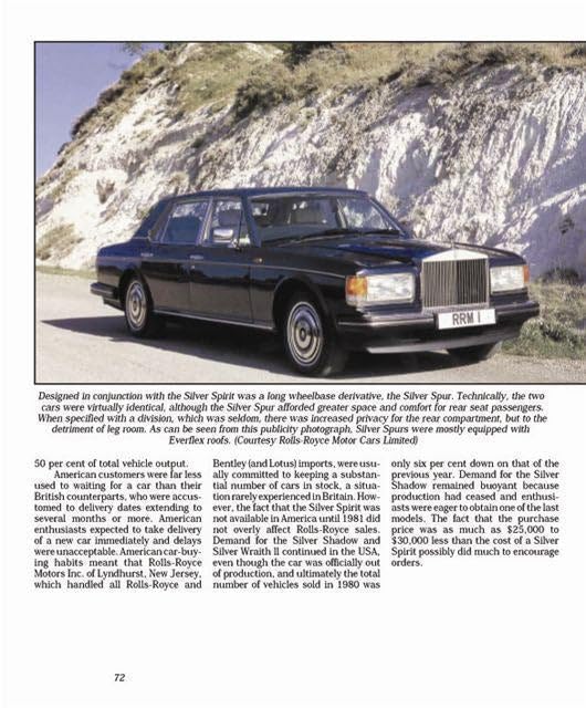 Rolls-Royce Silver Spirit & Spur Bentley Mulsanne Eight
