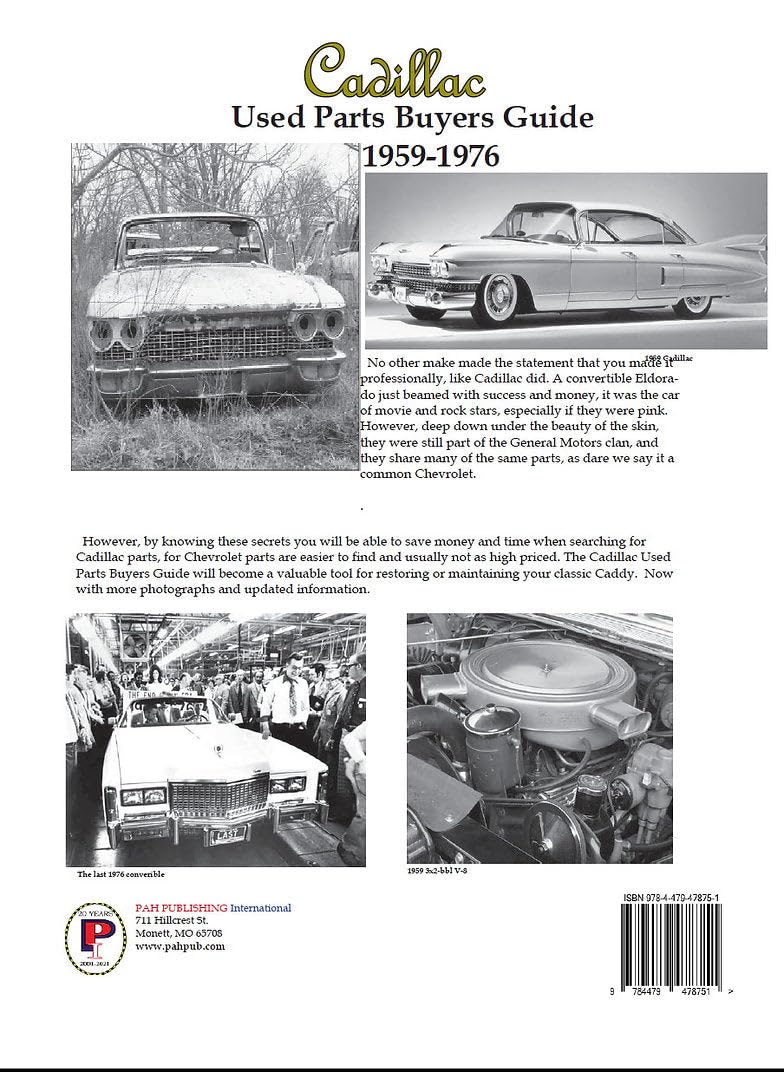 19591976 Cadillac Parts Identification and Interchange Manual