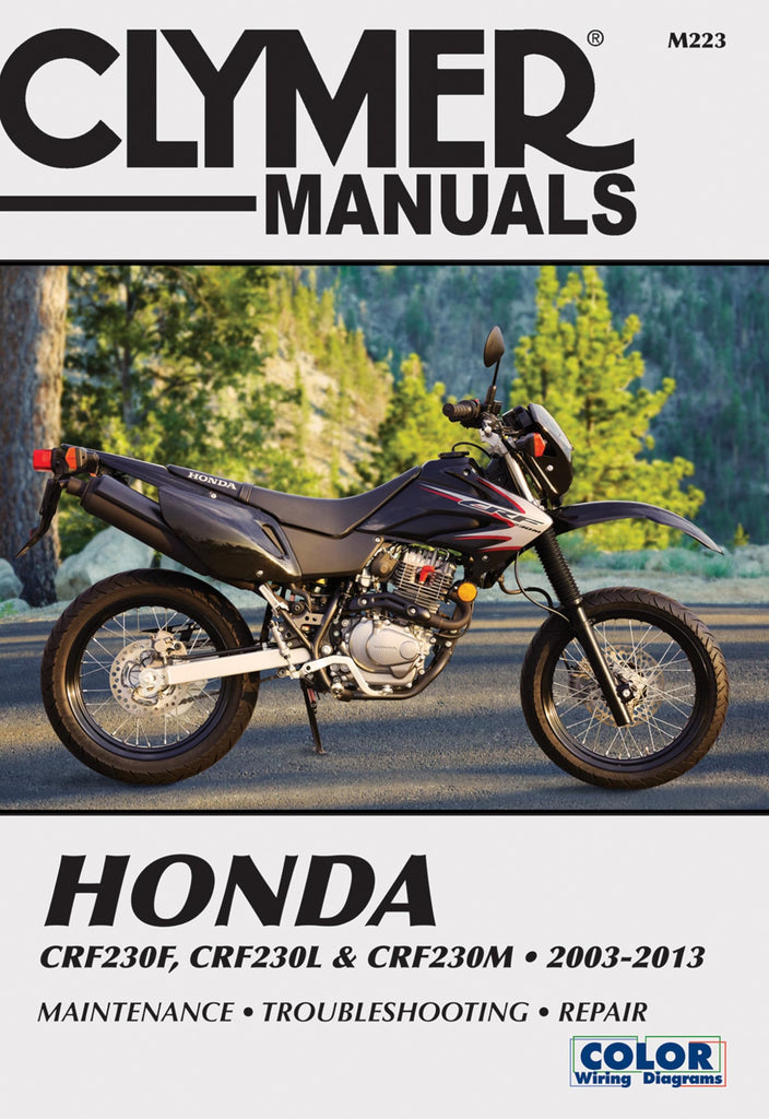 Honda Crf230F, Crf230L & Crf230M 2003-2013: Maintenance
