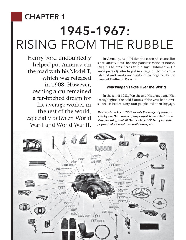 Vintage Volkswagen Beetle Accessories Includes Beetle - Karmann