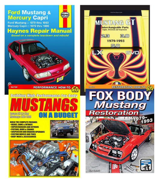 Ford Mustang 1979-1993 Complete Fox Body Restoration 4 Book Set