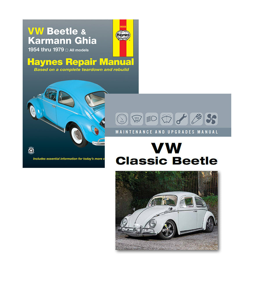 VW Beetle & Karmann Ghia 1954-1979 Manual & Classic Beetle (2 Book