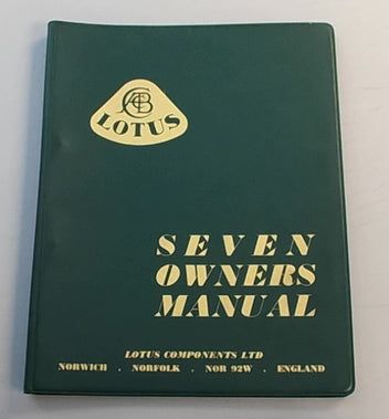 趣味・スポーツ・実用 LOTUS SEVEN OWNERS MANUAL Seven – Lotus-Library